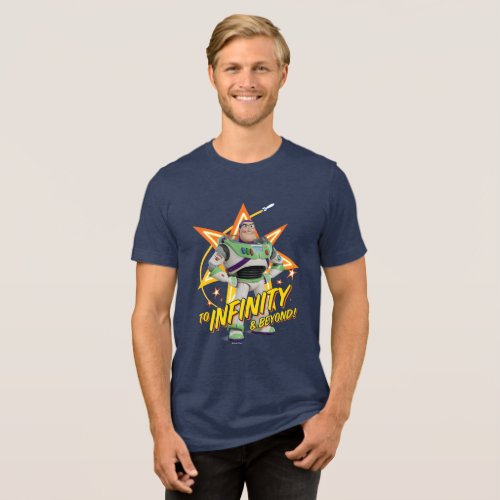 Toy Story 4  Buzz To Infinity  Beyond Stars Tri_Blend Shirt