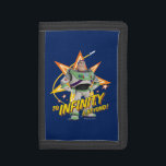 Toy Story 4 | Buzz "To Infinity & Beyond" Stars Trifold Wallet<br><div class="desc">This Disney/Pixar's "Toy Story 4" Buzz Lighyear graphic features stars,  a rocket ship flying off into space,  and the phrase "To Infinity And Beyond!".</div>