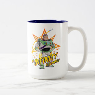Toy Story 4 Buzz "To Infinity & Beyond" Stars Two-Tone Coffee Mug