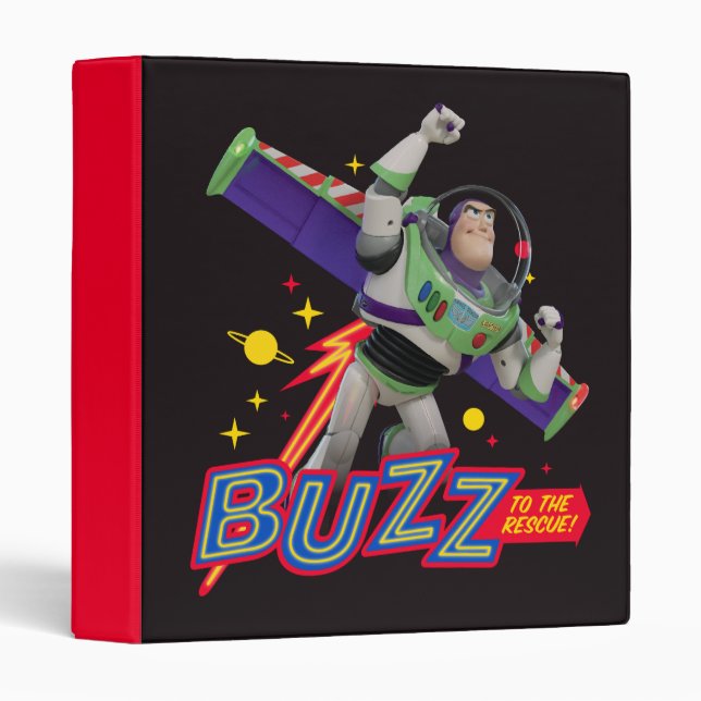 Toy Story 4 | Buzz To The Rescue! 3 Ring Binder (Front/Spine)