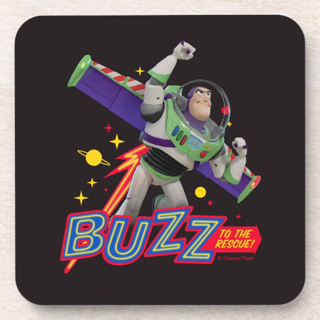 Toy Story 4 | Buzz To The Rescue! Beverage Coaster (Front)
