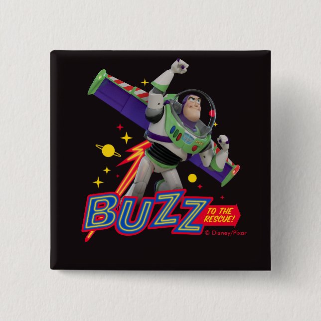 Toy Story 4 | Buzz To The Rescue! Button (Front)