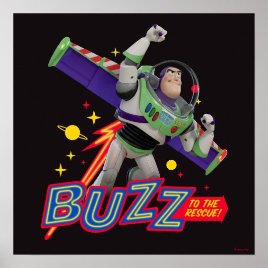 Toy Story 4 | Buzz To The Rescue! Poster | Zazzle.com