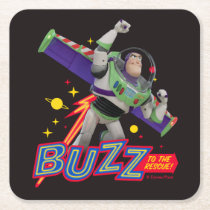 Toy Story 4 | Buzz To The Rescue! Square Paper Coaster