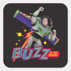 Toy Story 4   Buzz To The Rescue! Square Sticker