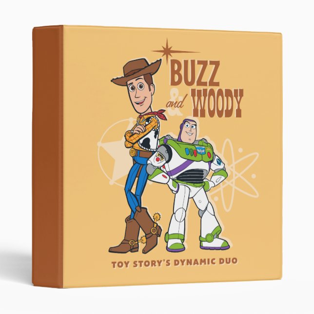 Toy Story 4 | Buzz & Woody "Dynamic Duo" 3 Ring Binder (Front/Spine)