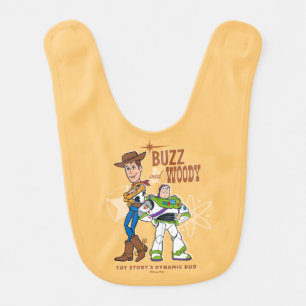 Toy Story 4 Buzz & Woody "Dynamic Duo" Baby Bib