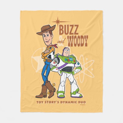 Toy Story 4  Buzz  Woody Dynamic Duo Fleece Blanket