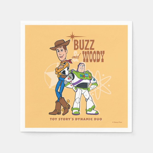 Toy Story 4 | Buzz & Woody "Dynamic Duo" Napkins (Front)