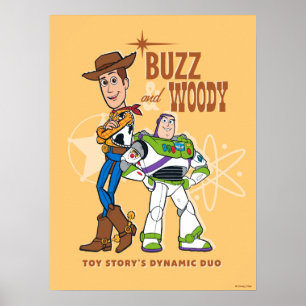 Toy Story 4   Buzz & Woody "Dynamic Duo" Poster