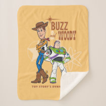 Toy Story 4 | Buzz & Woody "Dynamic Duo" Sherpa Blanket