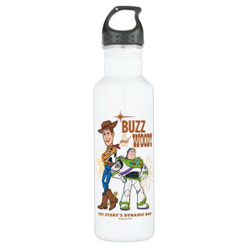 Toy Story 4  Buzz  Woody Dynamic Duo Stainless Steel Water Bottle