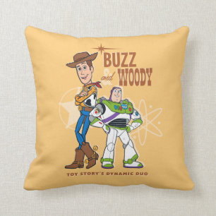 Toy Story 4 Buzz & Woody "Dynamic Duo" Throw Pillow