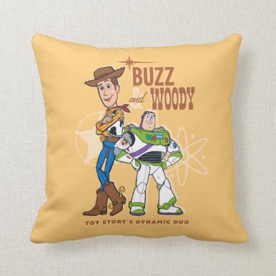 Toy Story 4 | Buzz &amp; Woody &quot;Dynamic Duo&quot; Throw Pillow