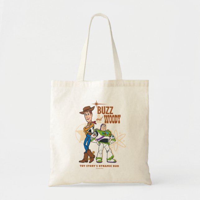 Toy Story 4 | Buzz & Woody "Dynamic Duo" Tote Bag (Front)