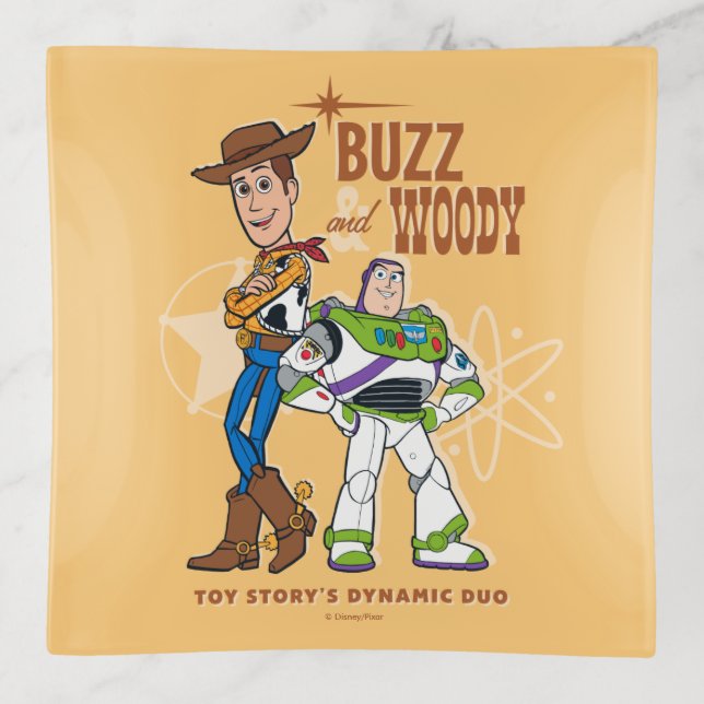 Toy Story 4 | Buzz & Woody "Dynamic Duo" Trinket Tray (Front)