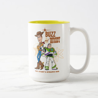 Toy Story 4 | Buzz & Woody "Dynamic Duo" Two-Tone Coffee Mug