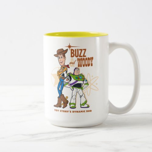 Toy Story 4  Buzz  Woody Dynamic Duo Two_Tone Coffee Mug
