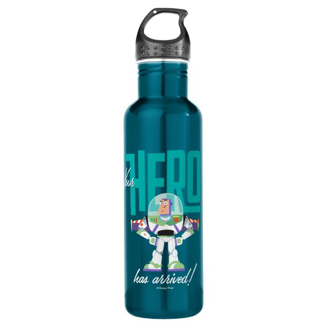 Toy Story 4 | Buzz "Your Hero Has Arrived" Stainless Steel Water Bottle (Front)