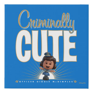 Toy Story 4   "Criminally Cute" Giggle McDimples Faux Canvas Print