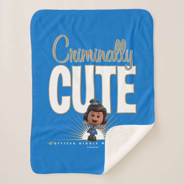 Toy Story 4 | "Criminally Cute" Giggle McDimples Sherpa Blanket (Front)