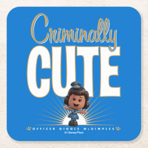 Toy Story 4 "Criminally Cute" Giggle McDimples Square Paper Coaster