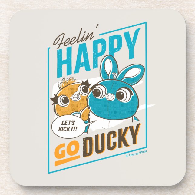 Toy Story 4 | Feelin' Happy Go Ducky Beverage Coaster (Front)