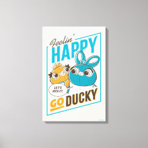 Toy Story 4   Feelin' Happy Go Ducky Canvas Print