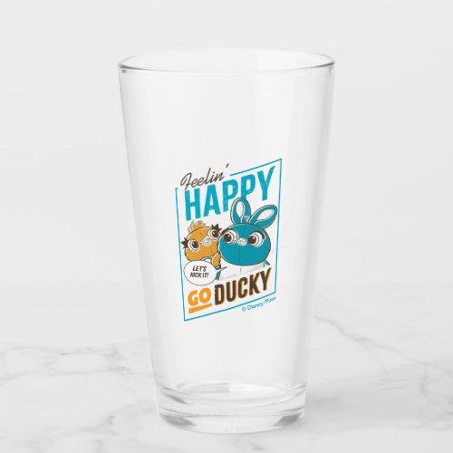 Toy Story 4  Feelin Happy Go Ducky Glass