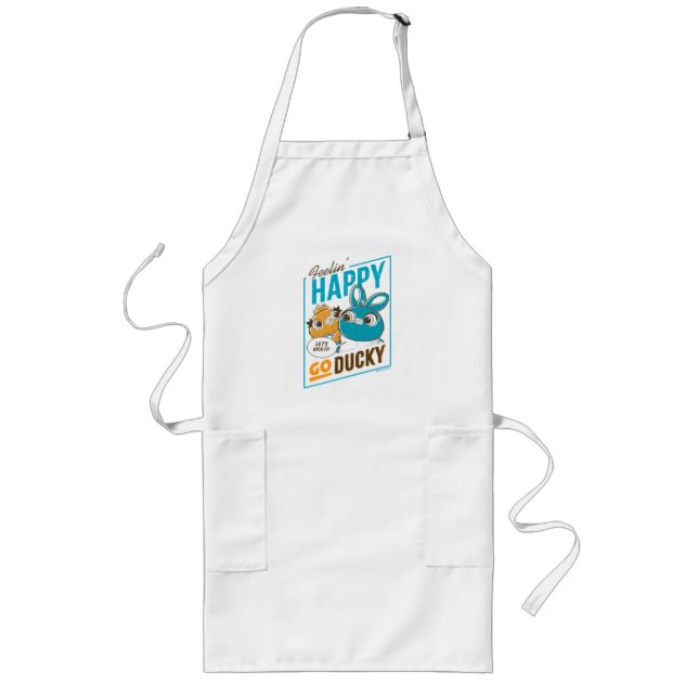 Toy Story 4 | Feelin' Happy Go Ducky Long Apron (Front)
