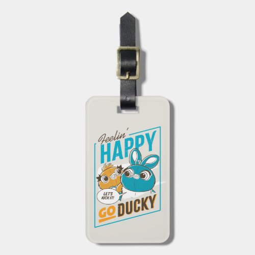 Toy Story 4  Feelin Happy Go Ducky Luggage Tag