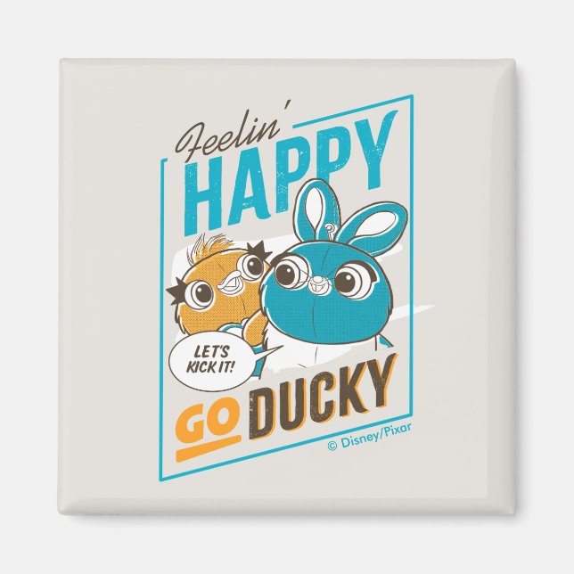 Toy Story 4 | Feelin' Happy Go Ducky Magnet (Front)