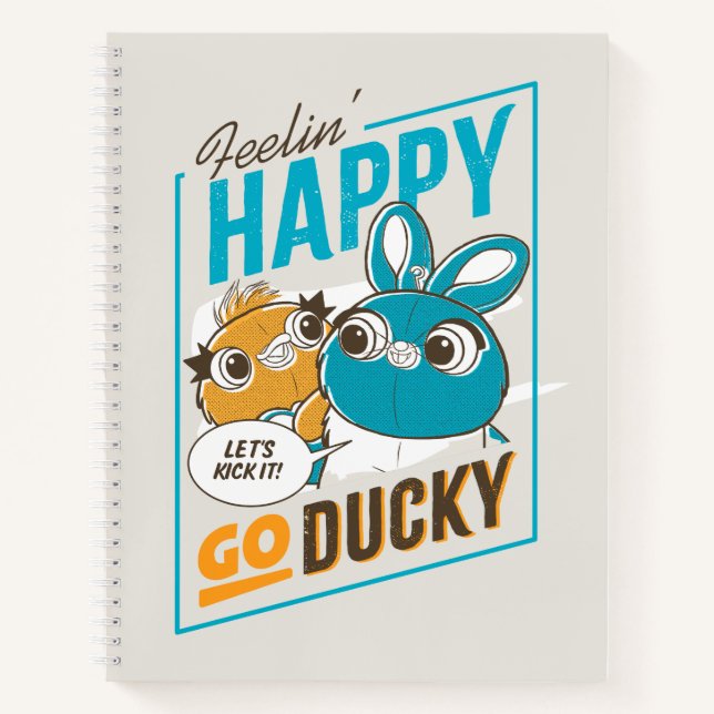 Toy Story 4 | Feelin' Happy Go Ducky Notebook (Front)