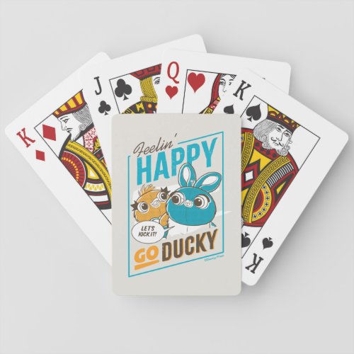 Toy Story 4  Feelin Happy Go Ducky Playing Cards