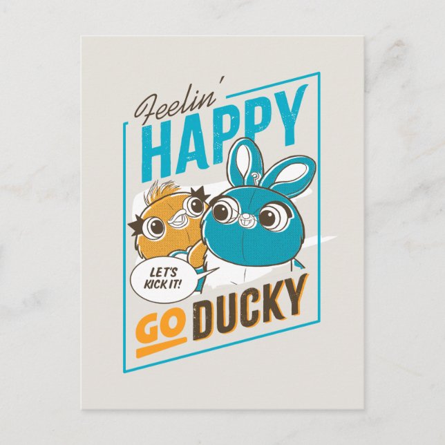 Toy Story 4 | Feelin' Happy Go Ducky Postcard (Front)
