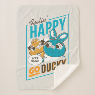 Toy Story 4 | Feelin' Happy Go Ducky Sherpa Blanket