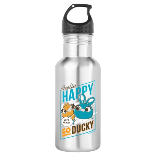 Toy Story 4  Feelin Happy Go Ducky Stainless Steel Water Bottle