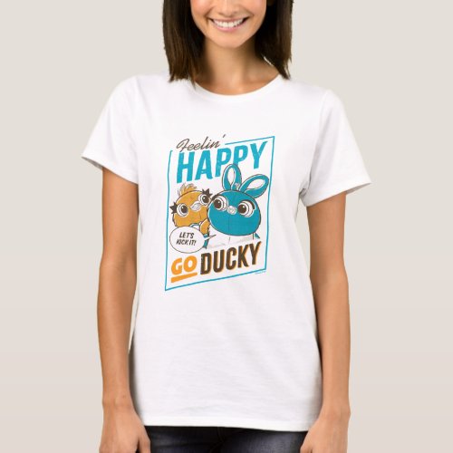 Toy Story 4  Feelin Happy Go Ducky T_Shirt