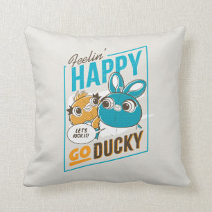 Toy Story 4 Feelin' Happy Go Ducky Throw Pillow