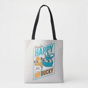 Toy Story 4   Feelin' Happy Go Ducky Tote Bag