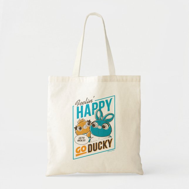 Toy Story 4 | Feelin' Happy Go Ducky Tote Bag (Front)