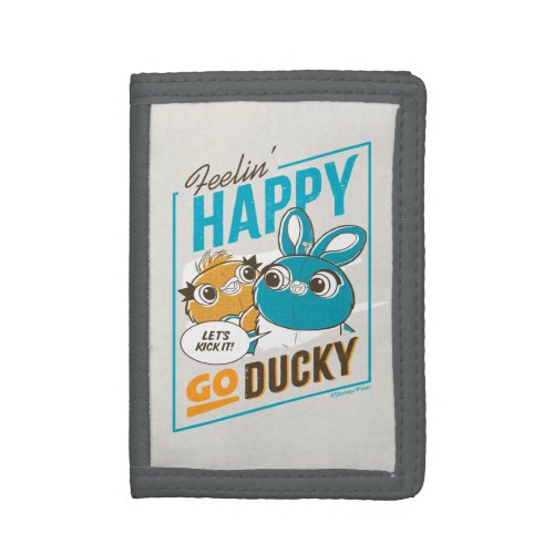 Toy Story 4  Feelin Happy Go Ducky Trifold Wallet