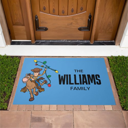 Toy Story 4  Forky  Candy Cane Doormat