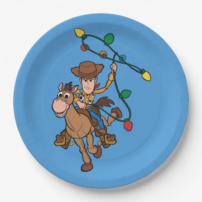 Toy Story 4 | Forky & Candy Cane Paper Plates (Front)