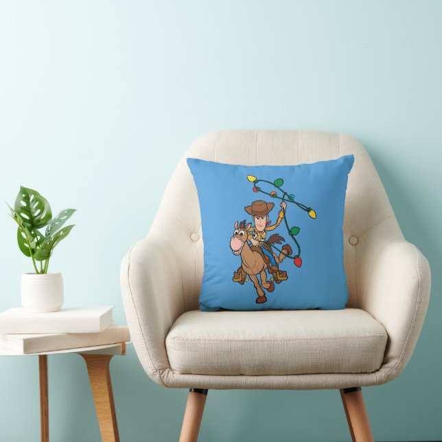 Toy Story 4 | Forky & Candy Cane Throw Pillow (Chair)