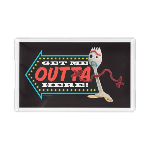 Toy Story 4  Forky Get Me Outta Here Acrylic Tray