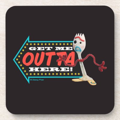 Toy Story 4 | Forky &quot;Get Me Outta Here&quot; Beverage Coaster