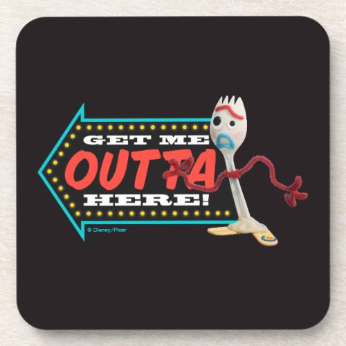 Toy Story 4  Forky Get Me Outta Here Beverage Coaster