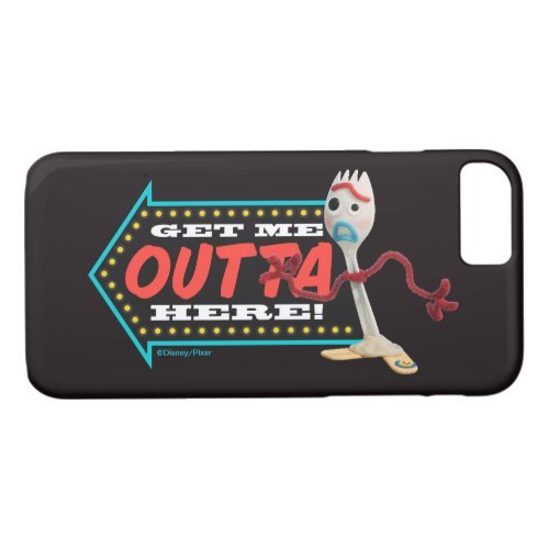 Toy Story 4  Forky Get Me Outta Here iPhone 87 Case