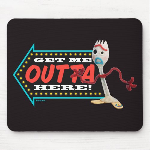 Toy Story 4  Forky Get Me Outta Here Mouse Pad